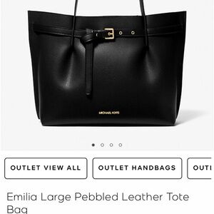 Emilia Large Pebbled Leather Tote Bag